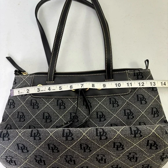Dooney & Bourke Canvas and Leather Monogram Bag - Picture 7 of 8